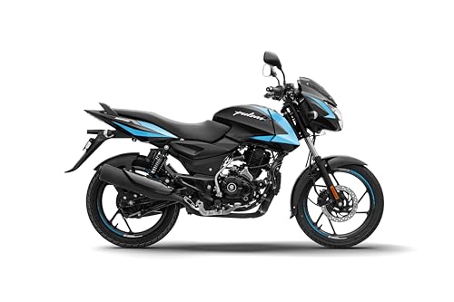 Image of Bajaj Pulsar 125 Neon Disc Bike Ebony Black Cyan Blue Booking for Ex-Showroom Price
