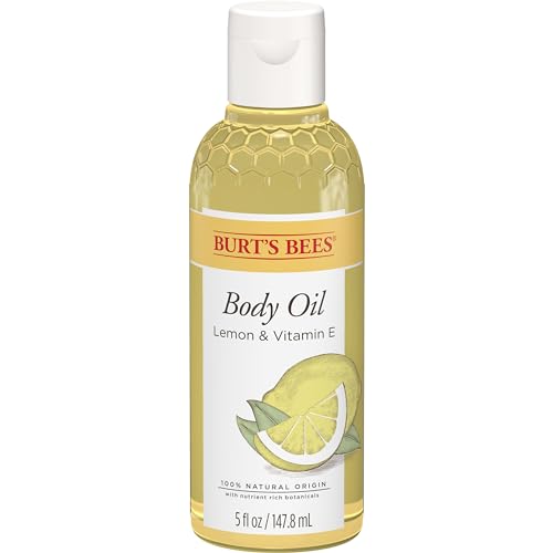 Burt's Bees Skin Care, Body Oil With Lemon and Vitamin E, 100% Natural, 5 Ounce (Packaging May Vary)