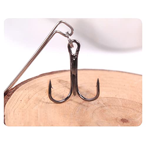 HNHYNSY Angelhaken 7G / 9G / 15G Jig Angelhaken Einzelne 3D rote Augen Haken mit Höhen-Fischhaken Schwenklöffel Lure for… – Bild 4