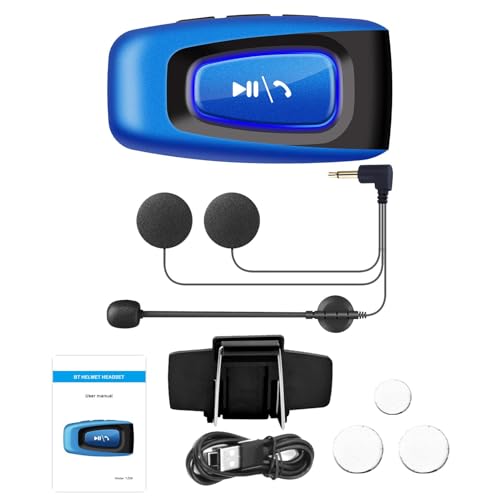 オートバイ ヘルメット スピーカー、オートバイ ヘルメット ヘッドフォン | ビスタ長いバッテリー寿命の防水オートバイ用ヘッドフォン | オートバイヘルメットアクセサリーワイヤレスモトステレオ内蔵マイクノイズリダクションサイクリング用
