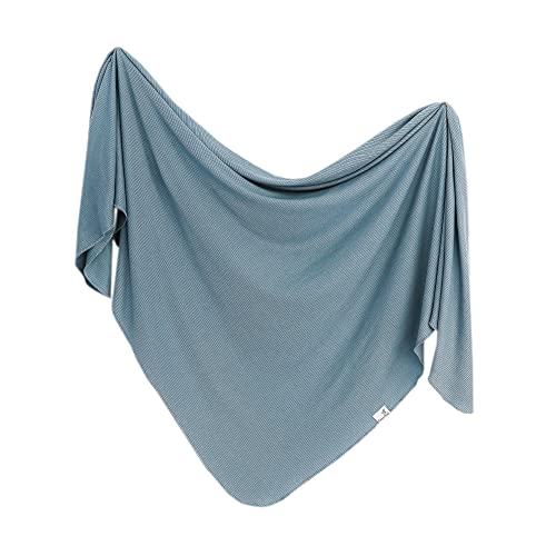 Image of Copper Pearl Baby Swaddle Blanket - Premium Knit Baby Blanket, Large Soft Stretchy Receiving Blankets for Baby Boy and Girl, Swaddles for Newborn, Infant, and Toddler (Atlantic)
