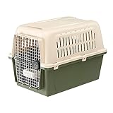 Ferplast 73049021 Transportbox Atlas Classic für Hunde, Maße 81 x 55,5 x 58 cm, grün