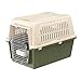 Ferplast Transportín para Perros de Talla Grande Atlas 50 Classic, con comedero, Puerta de Acero plastificado, Sistema de Cierre de Seguridad, Rejillas de ventilación, 55,5 x 81 x h 58 cm Verde