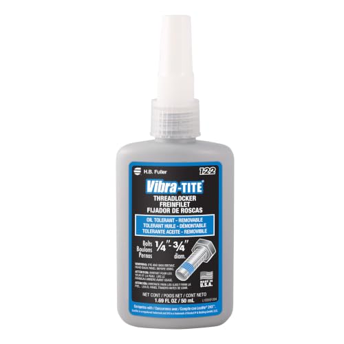 Image of Vibra-TITE - 12250 122 Oil Tolerant Removable Anaerobic Threadlocker, 50 ml Bottle, Blue