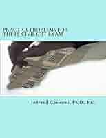 洋書 FE-Civil CBT Exam Practice Problems Practice Problems for the FE-CIVIL CBT Exam: Nearly 500