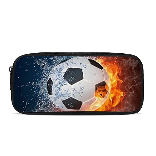 chaqlin 3D Sport Football Trousse à Crayons, Enfants Enfants Grande capacité Trousse à Crayons Trousse à Crayons Sac à Crayons Boîte de Support pour...