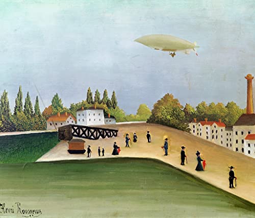 Tableau Quai à Ivry par Henri Rousseau poster 60x90cm art mural