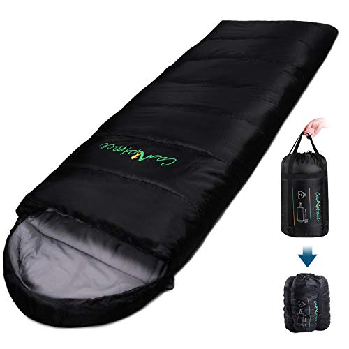 Camptrace Camping Sleeping Bag 3 Season Sleeping Bags for Adults Kids Girls Boys Warm Lightweight Waterproof for Cold Weather Hiking Traveling Backpacking and Outdoor