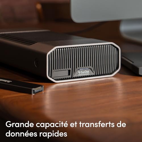SanDisk G DRIVE PROJECT disque dur externe 8 To 7200 trmin USB Type C 3.2 Gen 2 3.1 Gen 2 Neuf - vue 3