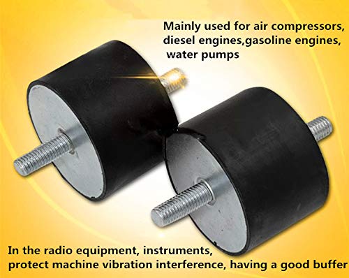 Rubber Mounts Shock Absorbers Anti Vibration Silentblock Car Boat Bobbins, Pack Of 4 (M10 40X30Mm) #TOP4