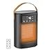 Yapassopu scaldabagno elettrico portatile 1500W termoventilatore con telecomando 3 modalità di riscaldamento timer da 12 ore, oscillazione a 70°,36 dB silenzioso per l'ufficio domestico immagine