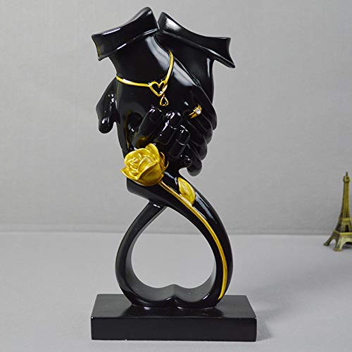 NEFSO Statua Ornamento per la casa Statua Figurine da Collezione Desktop Deco personalità Creativa Dito in Resina Europea Piccolo Pezzo oscillante Soggiorno Artigianato