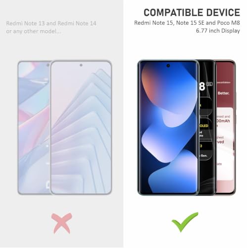 Image of SupCares TPU Unbreakable Membrane Screen Protector for Redmi Note 15, Redmi Note 15 SE and Poco M8 (6.77 Inch) With Easy Self Installation Kit | Fingerprint Working | Edge to Edge Coverage