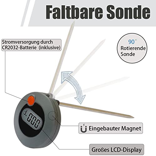 Bratenthermometer Remeel – Digitales Kochthermometer für Fleisch