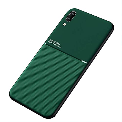 Kepuch Mowen Funda Case Carcasa Placa de Metal Incorporada para Samsung Galaxy A02 - Verde