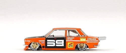 Miniatura 4 de Mini GT Datsun 510 Pro Street SK510, naranjanegro KHMG004OR - Coche de juguete a escala 164 fundido a troquel