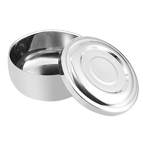 MERRYHAPY Shaving Bowl for Men Large Shaving Soap Bowl with Lid Compact and Practical Design