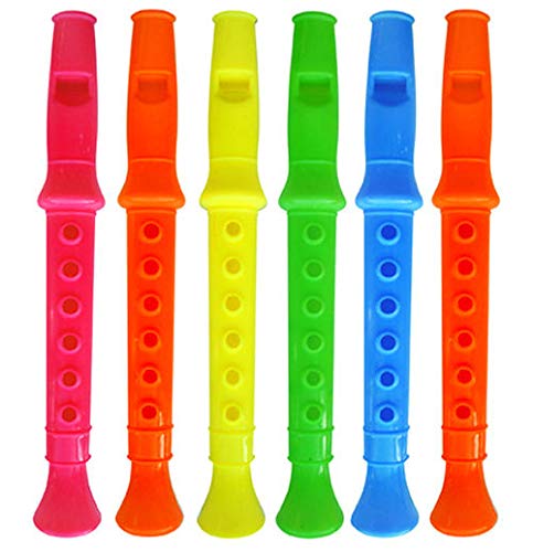 Henbrandt Mini Flutes / Recorders Musical Instruments Box of 60 - Bulk Wholesale Childrens Party Bag Favour Filler Fete Lucky Dip Prizes Toys — image 1