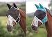 Shires Fine Mesh Fly Mask with Nose Fringe, Black, Cob