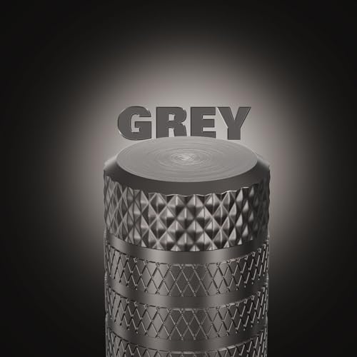 image for CKAuto Tire Valve Stem Caps, Grey, 4 pcs/Pack, Anodized Aluminum Tire 