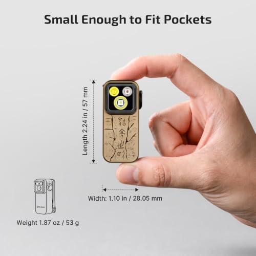 Image of OLIGHT Oclip Pro EDC Flashlight Clip-on Light, Rechargeable 500 Lumens with Three Lighting Solutions Type-C Charging, Magnetic Flash Lights for Outdoor or Indoor Use(Ancient Script)