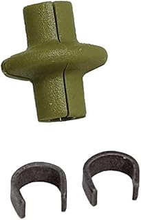 Pine Ridge Archery Slotted Kisser Button for Compound and Traditional Bows, Olive Green, Pack of 6