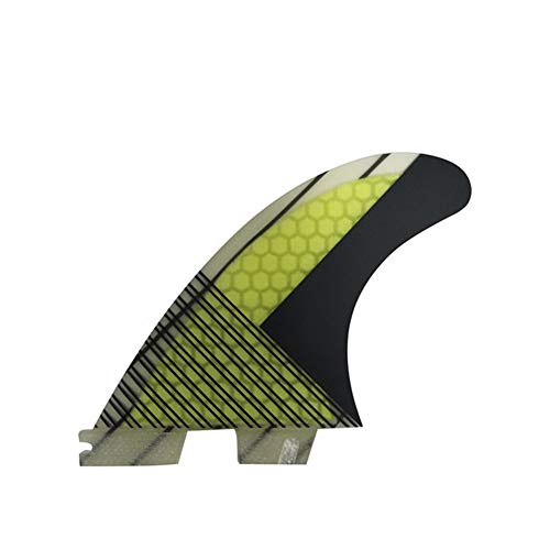 image for Topways Fiberglass+Honeycomb Surfboard Fin (3) Glass Flex Thruster Sur