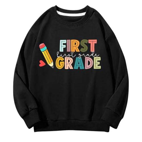 Girls Sweatshirt Crewneck Kindergarten Sweatshirt for Teen Long Sleeve Kids Cotton Pullover Back to School Outfits4