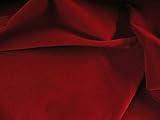 SyFabrics 100% Cotton Velvet Fabric 56 inches Wide Red