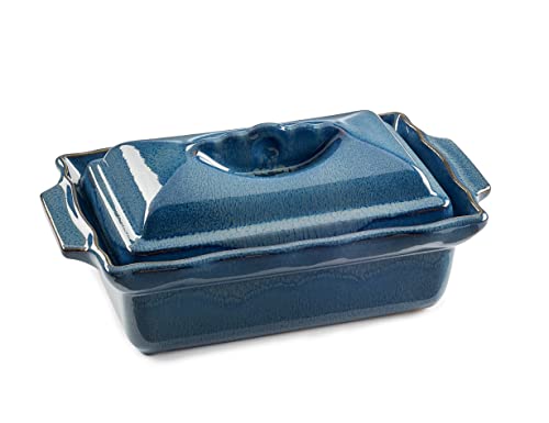 Terrina con tapa, capacidad 1 l, color azul reactivo Cover