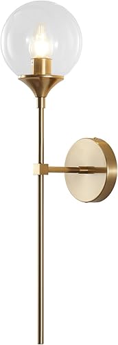 Miniatura 13 de KCO Lighting - Moderna lámpara de pared con globo de vidrio gris ahumado, aplique de pared negro mate delgado, lámpara de pared industrial vintage