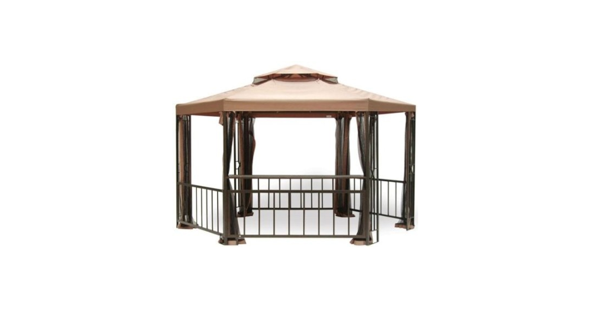 Amazon.com: Sunjoy Hampshire Hexagon Garden Oasis