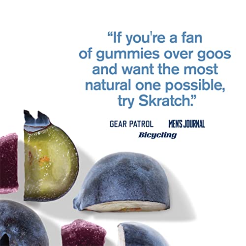 Skratch Labs Energy Chews | Energy Gummies For Running, Cycling, And Sports Preformance | Energy Gel Alternative | Blueberry With Caffeine (10 Pack) | Gluten Free, Vegan #TOP5