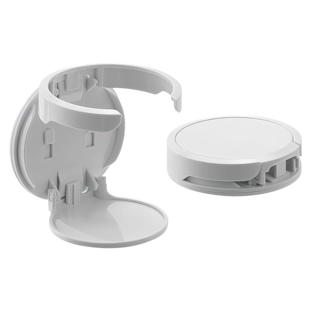 Wall Mount Water Bottle Holder,2pcs Punch-free Folding Hanging Wall Cup Holder for max diameter 8.3cm Drinks and Coffee