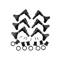 For 6 String bass guitar, Bass Gotoh Style Guitar Alloy metal made; Color: Black The outside diameter of the sleeve that fits into the head stock is 13.5 mm- 1/2";The mounting screw hole for the wood screw is 3/8" from the center of the shaft.Nut,Fer...