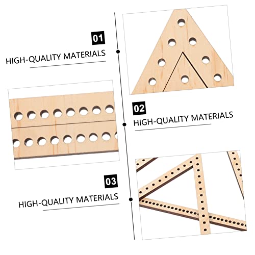Corhad 2Pcs Tapestry Weaving Tools Braid Tool Knitting Loom Woven Tapestry Weaving Loom Frame Tapestry Wooden Weaving Loom Frame Tapestry Knitting Tool Dream Catcher Diy Tool Triangle #TOP3