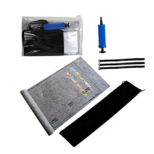 IOOI Große Filz Puzzle-Matte, Jigsaw Rolls, Mat Jigsaw Mats, tragbare Puzzle-Bodenmatte,Spielmatte für 1500-teiligen Puzzlespieler (Grau, 1500-teiligen) Cover