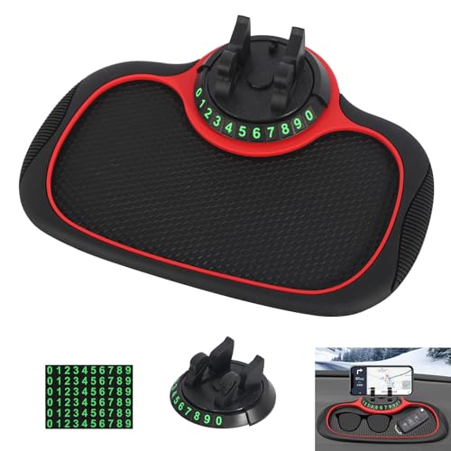 Alfombrilla Antideslizante para Salpicadero Alfombrilla Antideslizante para Coche Alfombrilla Antideslizante para Soporte de Coche para Teléfono Móvil Soporte Giratorio para Teléfono Móvil