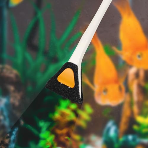 Image of AQUANEAT Fish Tank Cleaning Tools, Aquarium Brushes, Sponge Algae Brush with 18inch Long Firm Handle