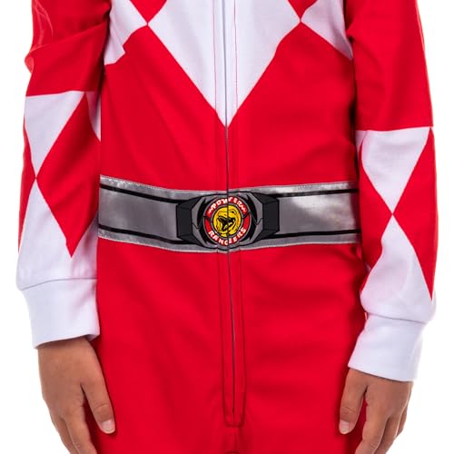 INTIMO Mighty Morphin Power Rangers One Piece Hooded Sleep Pajama For Kids3