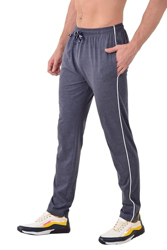 Image of Cotton Track Pant for Men | Lower for Man | Comfortable Lower Men with Zip Pocket for Gym, Sports & Casual Wear