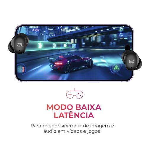 Fone de Ouvido Earbud AIWA EB-03-B Bluetooth IPX5 ANC Modo Ambiente