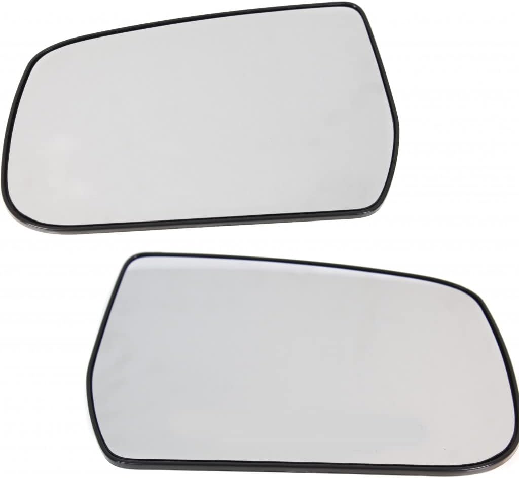 For Chevy Equinox 2010 11 12 13 14 15 16 2017 Mirror Glass Driver Side | Non-Heated | w/Backing Plate | Flat Glass Type | Replacement For 22906955