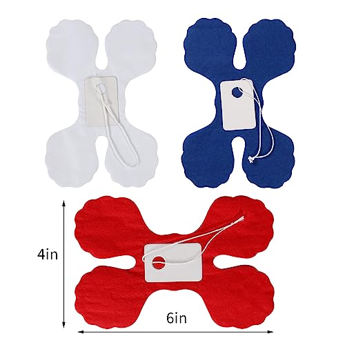 Image of Fourth-4th of July Memorial-Day Party-Decorations - 157FT Red White Blue Patriotic Streamers Garland,Graduation Four-Leaf Clover Hanging Banner,Independence American Birthday Decor Hugtmr