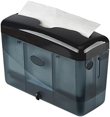 Simply Home USA Countertop Multifold Hand Towel Dispenser, Plastic (Black)