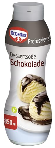 Dr. Oetker Professional Dessertsoße Schokolade Ohne Kochen Soße in 850 ml Packung 1-39-252366