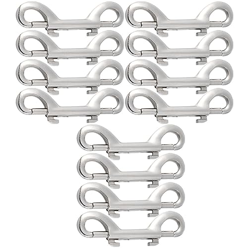 BCOATH 12Pcs Double Ended Snap Hooks for Dog Leash Backpacks Durable Trigger Clips Secure Easy to Use Heavy Duty Fasteners for Outdoor Camping and Training