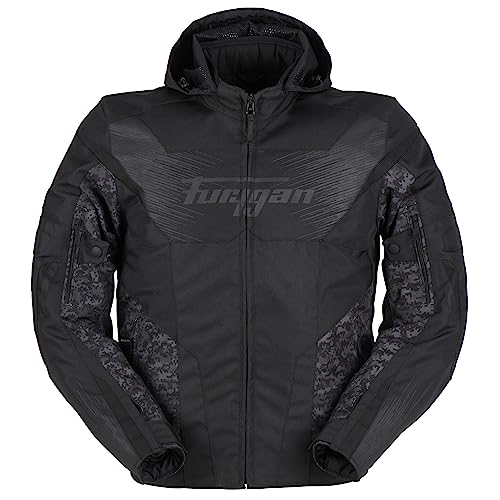 Image of Furygan Mens Shard Jacket, Black-pixel, M UK
