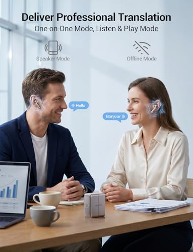 Image of Timekettle W4 Translation Earbuds,Bone-Voiceprint Sensor for Clear Voice in Noise, AI Translator Correction,Protected Privacy with GDPR,Bluetooth,iOS /Android APP for Business & Relationships Gold