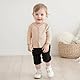 Beauace Baby Mädchen Jungen Strickjacke Langarm Rundhalsausschnitt Kleinkind Pullover mit Knöpfen Herbst Strickpullover (Rosa, 9-12 Months)